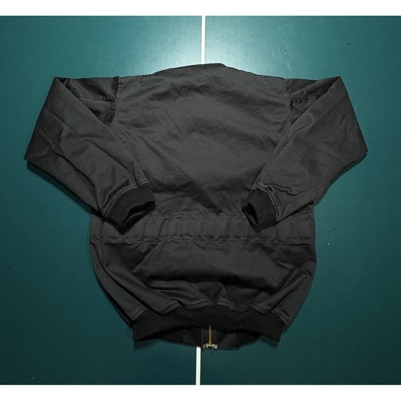 VTG 1991 French Police Dog Handler Bomber Jacket J. Veyrier Black 100L DMC Zip - Picture 14 of 16